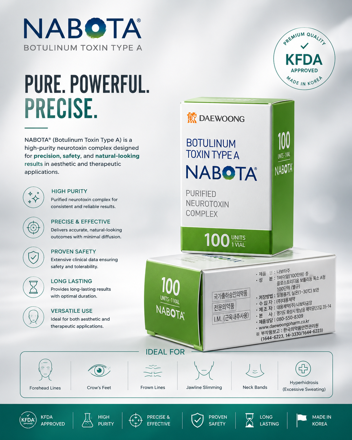 Nabota® Botulinum Toxin 100 Units Type A