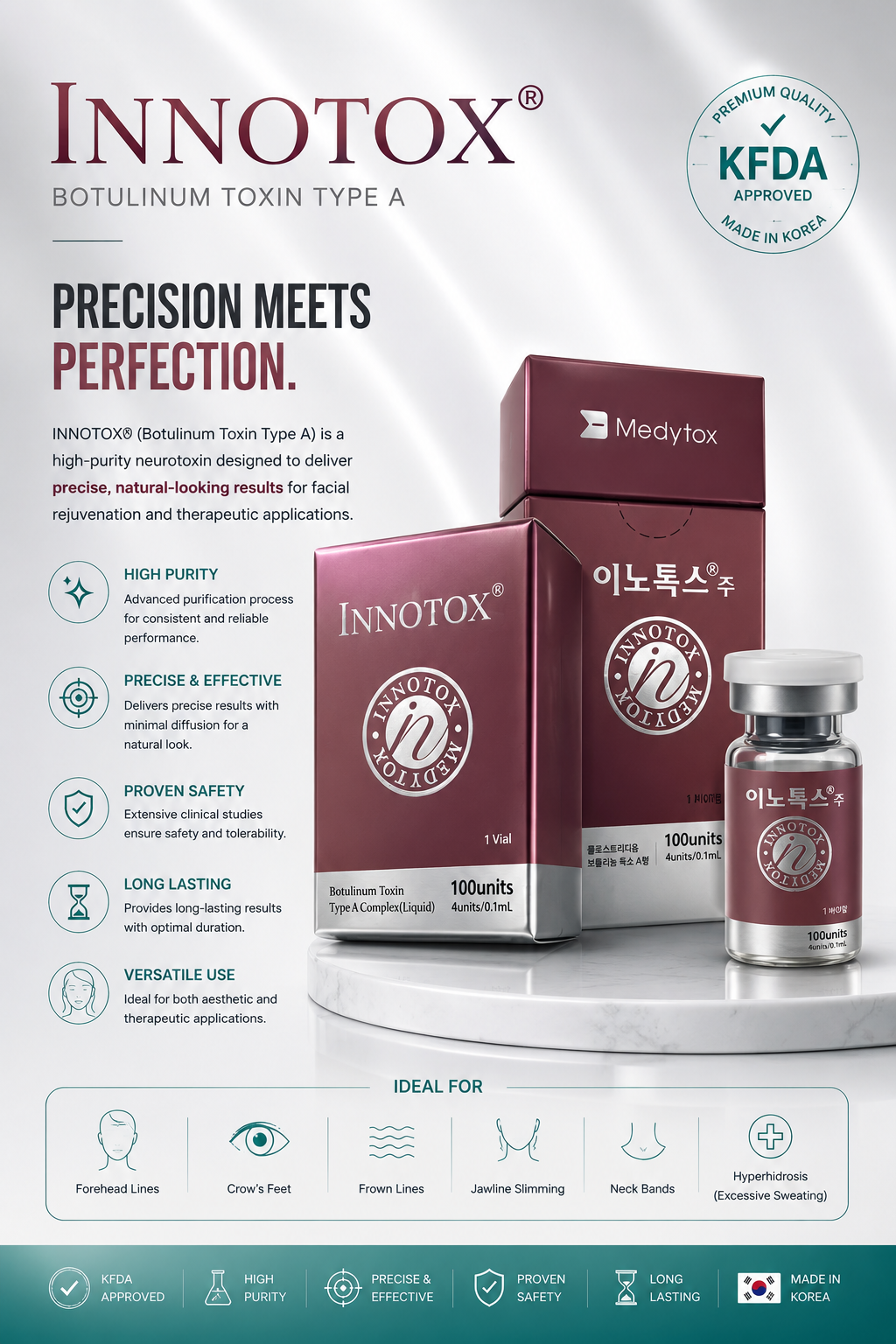 Innotox Botulinum Toxin 100U Type A